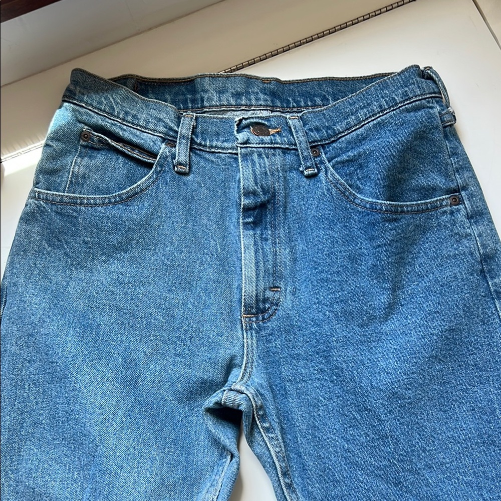 Wrangler Blue Straight Jeans Classic Denim